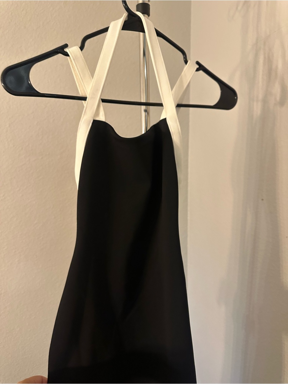 Zara Black and White Contrast Trim Garment